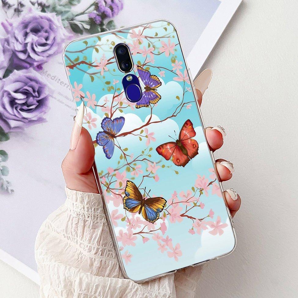 For Oppo F11 Case Clear Luxury Cute Cat Fashion Flower Funny Cool Painted Soft Back Cover For OppoF11 Phone Case CPH1913 CPH1911