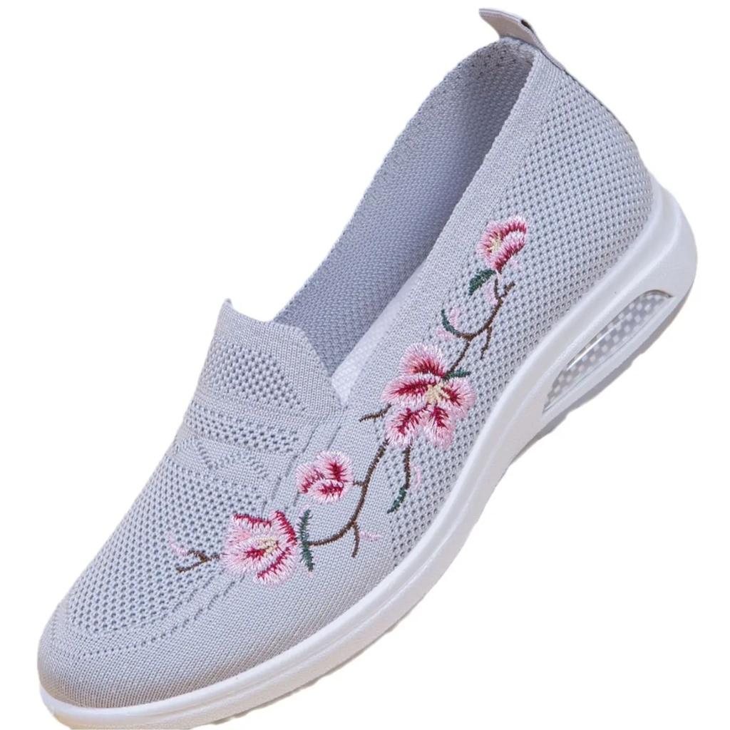 Spring new women's sports shoes, fashionable, breathable, lightweight, non-slip, wear-resistant, casual sports shoes, flat shoes