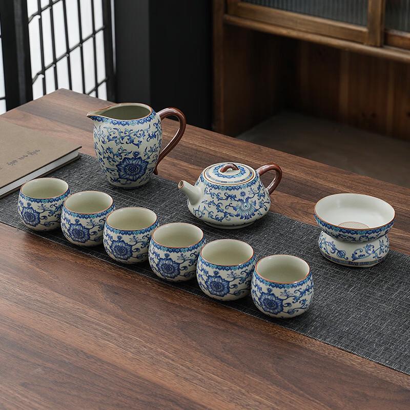 

Китайский керамический чайный набор в стиле Ру kiln для кунг-фу