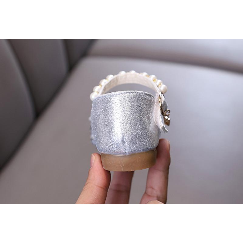 Autumn new style ladylike baby girl girls' princess rhinestone flower flat shoes, leather shoes, dance performance shoes