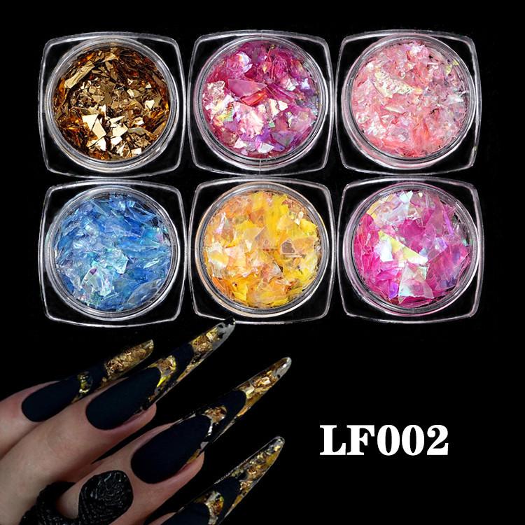 Nail Art Sequins Super Glitter Powder Symphony Combination Sequins Diy Nail Decoration 6 Color Set