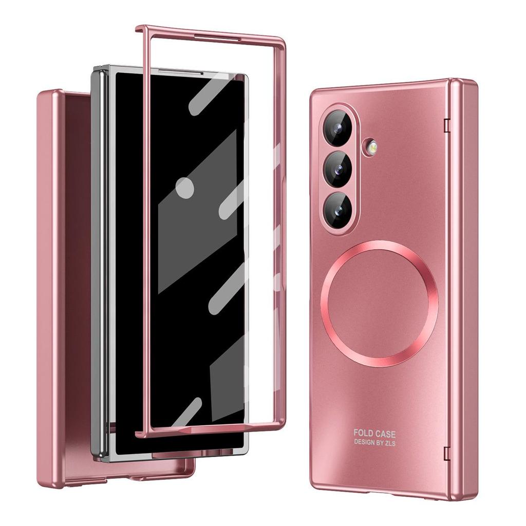 Compatible Samsung Z Fold6 Magnetic Phone Case for Wireless Charging - Fold7 Protective Case