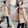 Autumn and Winter Parka Mid To Long Down Coat, Cotton Jacket Adding Velvet and Thickening Cotton Coat, Warm and Casual Cotton Jacket