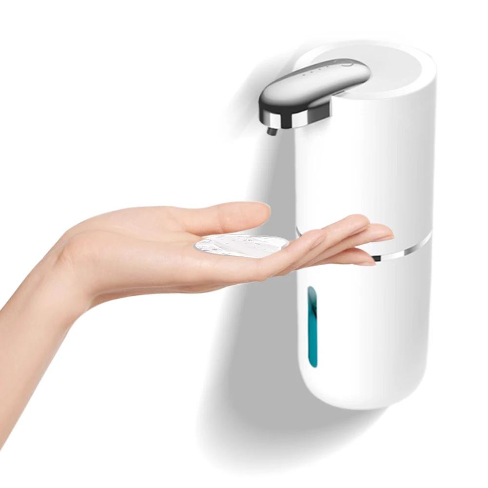 380ml Automatic Soap Dispenser 13.5 Oz Touchless Foam Soap Dispenser USB Rechargeable 4 Speed Electric Sanitizer Dispenser Set