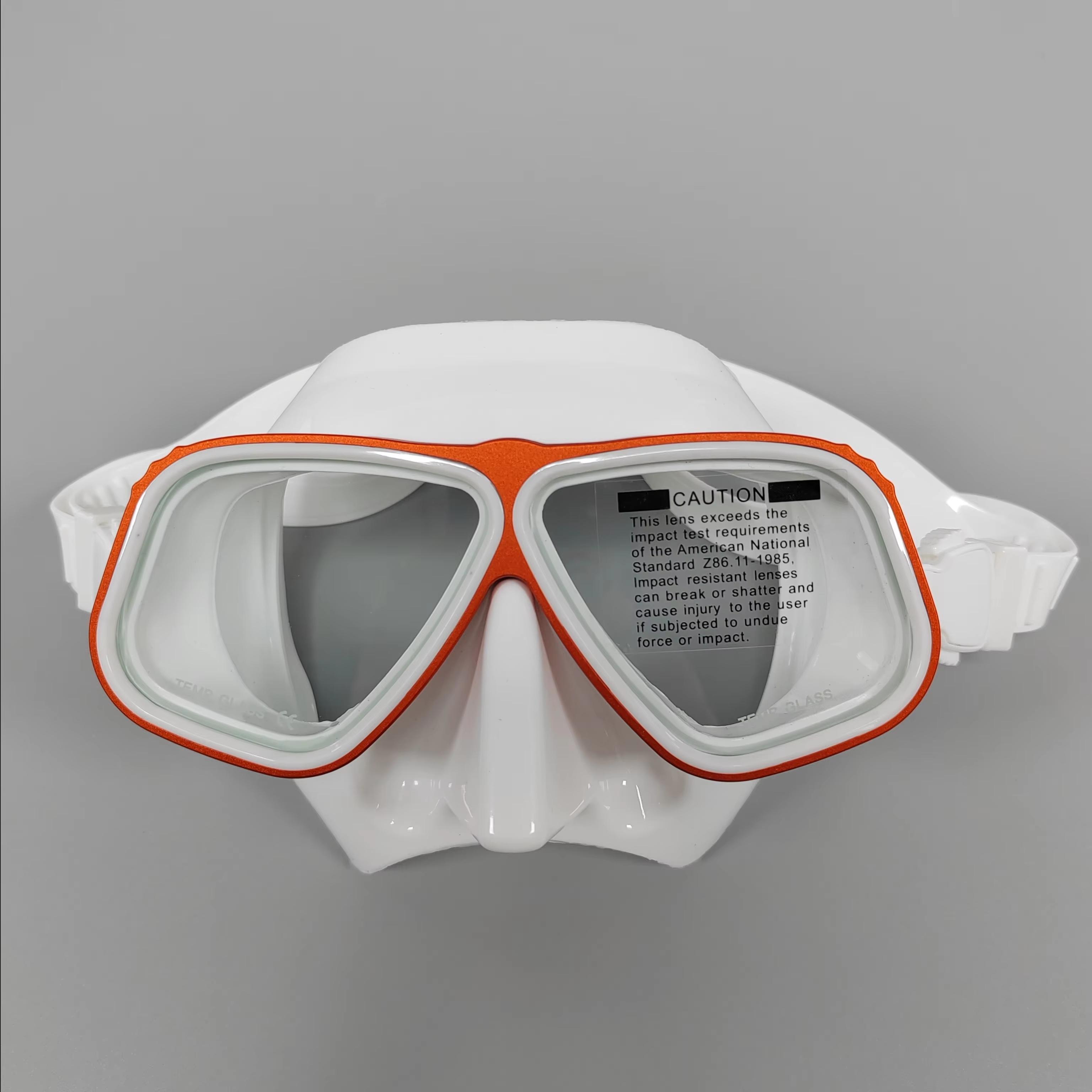 

Маска для дайвинга из алюминиевого сплава HB Профессиональное подводное снаряжение для подводного плавания с маской и трубкой Полнолицевые очки для дайвинга оранжевый