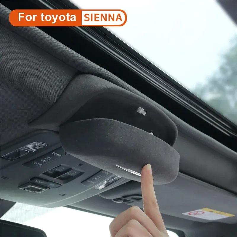 New Car Glasses Holder Case Sunglasses Glasses Storage Box for Toyota Sienna 2021-2024 Auto Interior Accessories