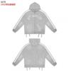 Unisex Retro Hooded Zip-Up Sweatshirt Jogger Set Cotton Blend Streetwear Fall Winter Casual Outfit