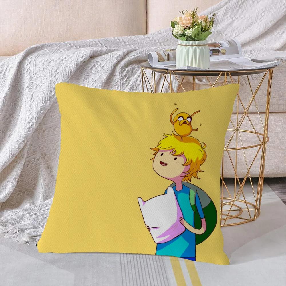 Cushion Covers 45X45 Cushions Cover Adventure Time Gift Decorative Pillows For Sofa Luxury Living Room Decoration