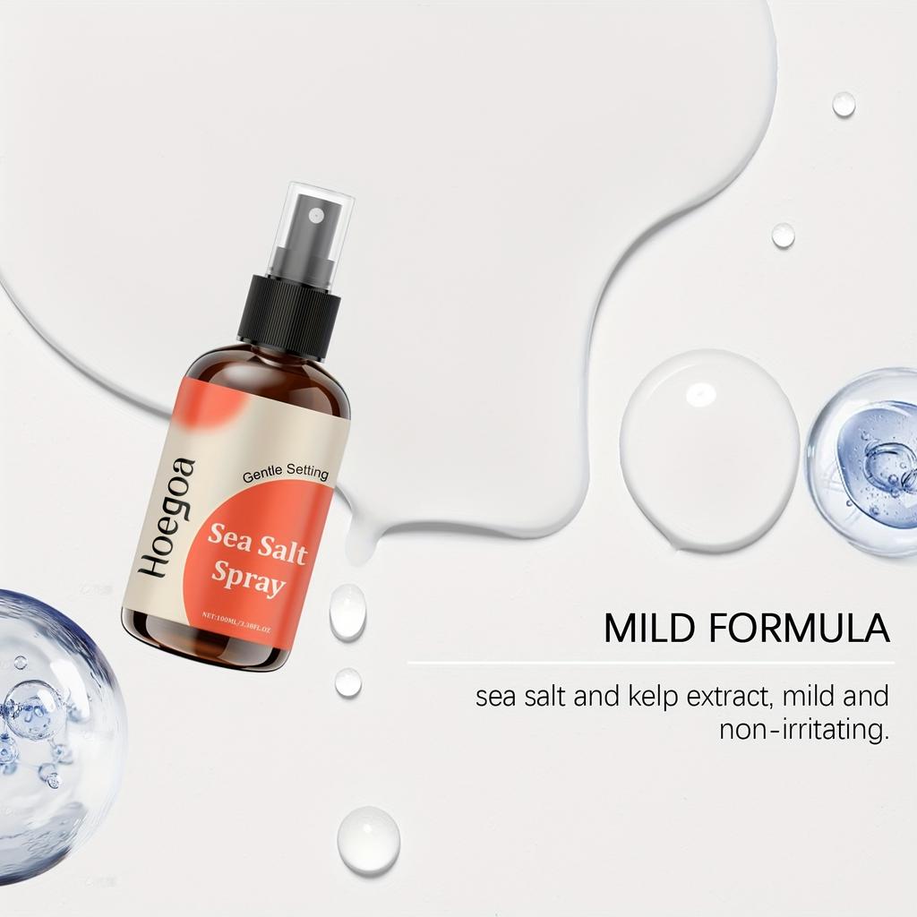 100ml-Salt Hair Styling Spray Salt Elastic Curling for Easy Styling and Enjoy Fashionable Curls