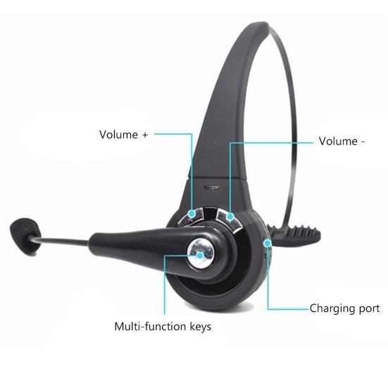 Kulak Üstü Kablosuz Bluetooth Uyumlu Eller Serbest Arama Kulaklığı PS3 Telefon için