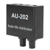Independent Volume Control Small Sound Mixer 2 In 2 Out Dual-Channel Stereo Mixer  For Headphone
