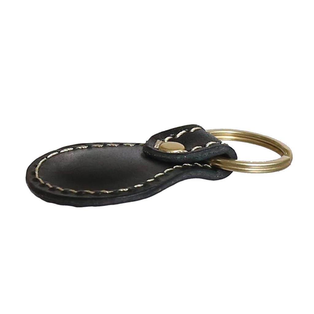 Porco Rosso Leather Key Small Teardrop Genuine Tochigi Made in Brand Name Gift Keychain, Car/Motorcycle Ring, Carabiner, Compact, Design, Leather,