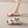 Fashion Summer Women's Round Toe Sandals Shoes Casual Comfy Woman Comfort Fashion Leisure Lightweight Non-Slip Shoes for Beach Travel