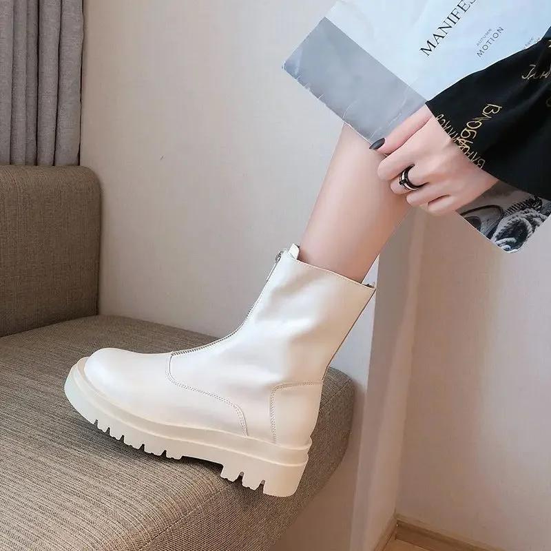 Elegant With Medium Heels Trend 2025 Woman Short Shoes New In Ankle Boots for Women On Offer High Quality Fashion Winter Booties