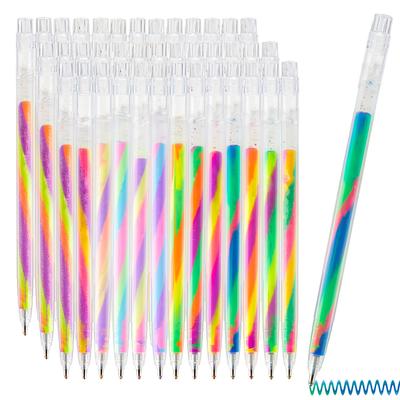 6pcs Glitter Gel Highlighter Pens Set - 1.2mm Vibrant Colors, Smooth Writing, Perfect for Journals, DIY Crafts, Greeting Cards,