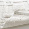 Bath Mat - Gladis - Tufted Jacquard - 100% Cotton - White
