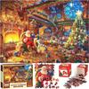 Advent Calendar  Christmas Jigsaw Game - Santa Claus, 24 Parts 1000 Piece Advent Calendar Puzzle, Great Christmas Countdow