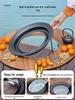 Foldable Round Outdoor Table for Tea & BBQ, Perfect for Snow Camping & Courtyard
