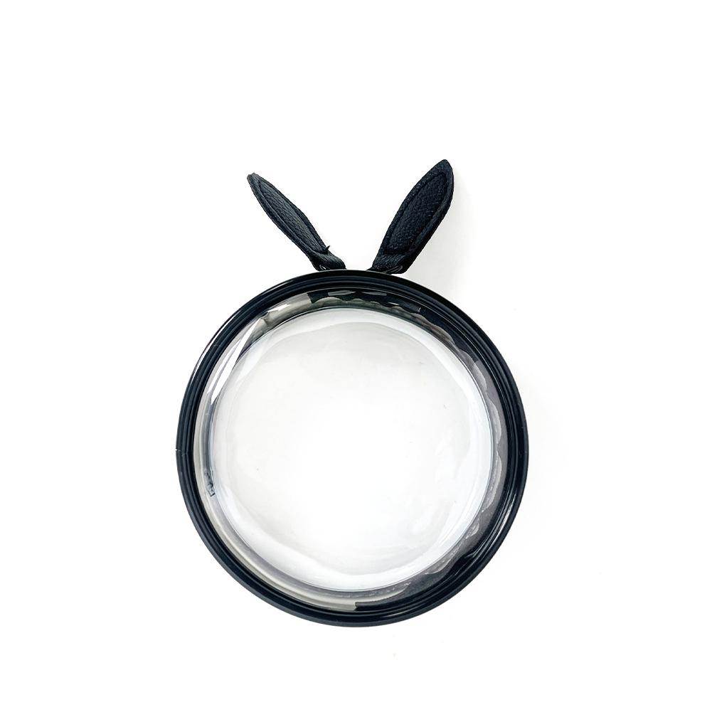 

Круглая портативная прозрачная ПВХ коробка-органайзер для кукол-сюрпризов, цепочка-брелок для сумки, коробки для хранения игрушек-сюрпризов для кукол, двойной карман на молнии Bag-S