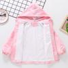 2025 Korean Style Gradient Windbreaker Jacket for Girls, Medium Size - Casual Outerwear In Stock