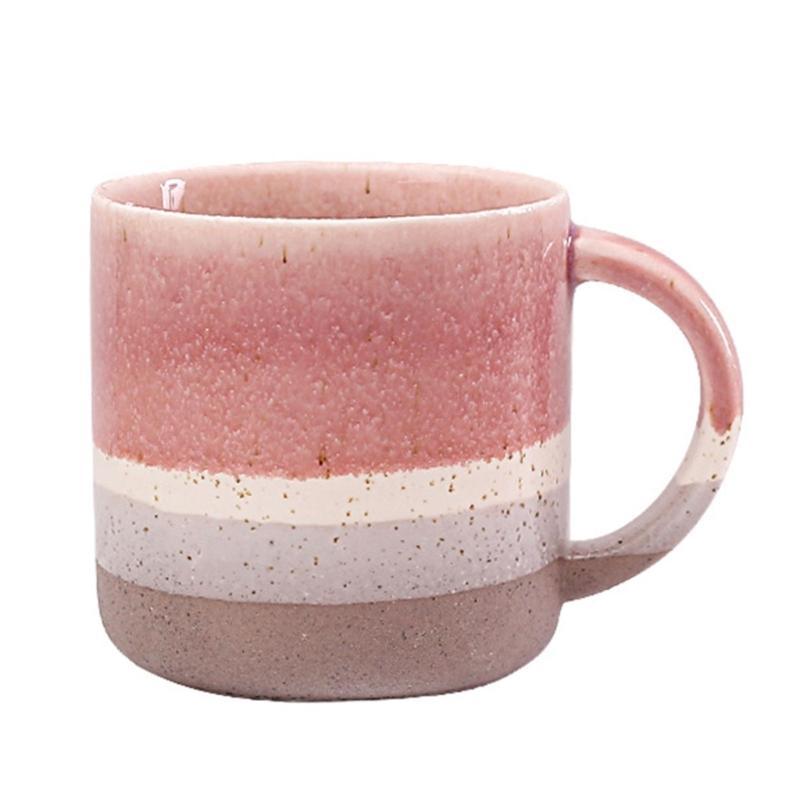 

Gradient Color Ceramic Coffee Mug Dishwasher Safe Drinking Cup with Handle Elegant Drinkware for Home Office красный