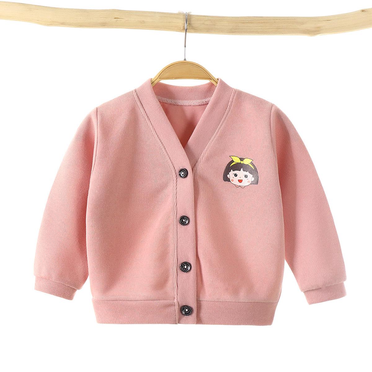 

Autumn 2024 Kids Cartoon Sweater - Class A Cardigan for Little Ones 73 cm