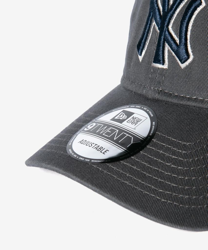 New Era 9TWENTY New York Yankees Gray Free Size Cap, & Navy, [Used]