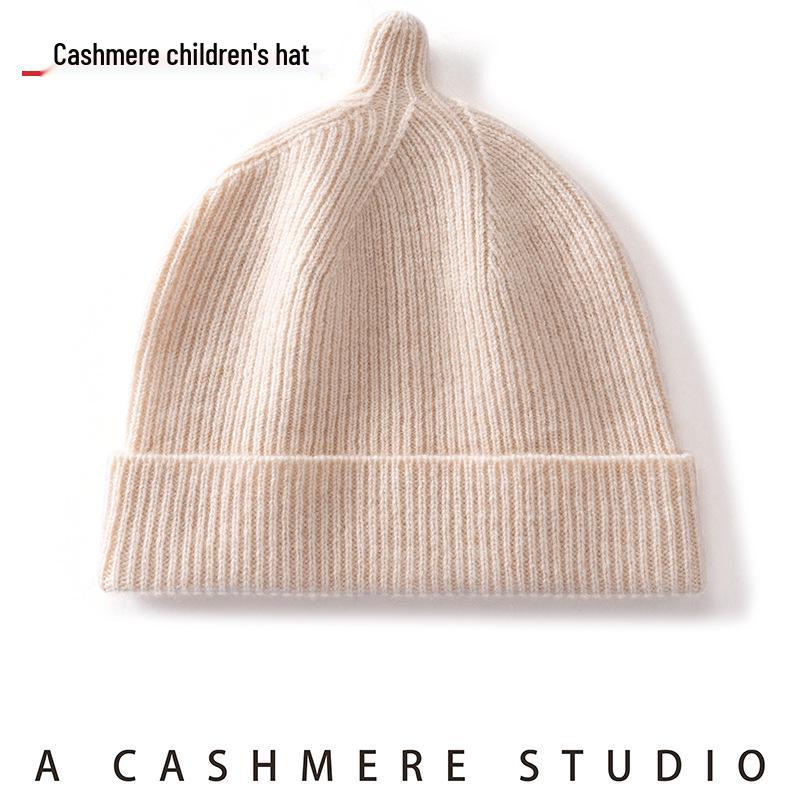 Cashmere Baby Knit Hat - Autumn/Winter Cute & Warm for Boys and Girls