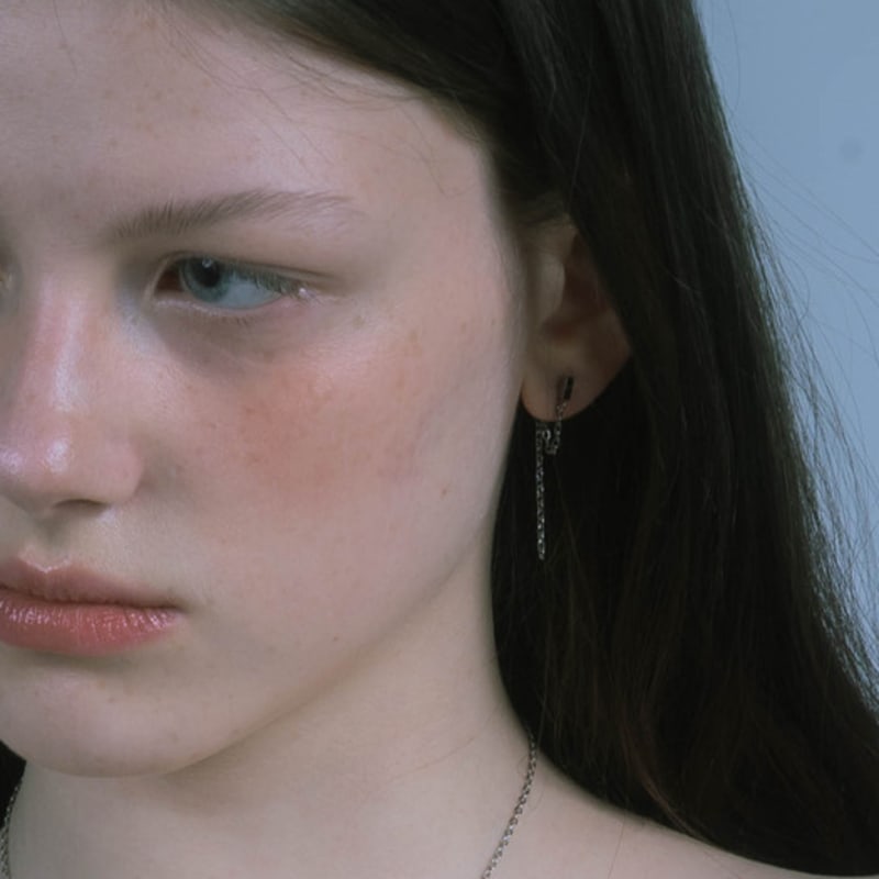 pearlymore daily chain drop earrings_PM25E002SS