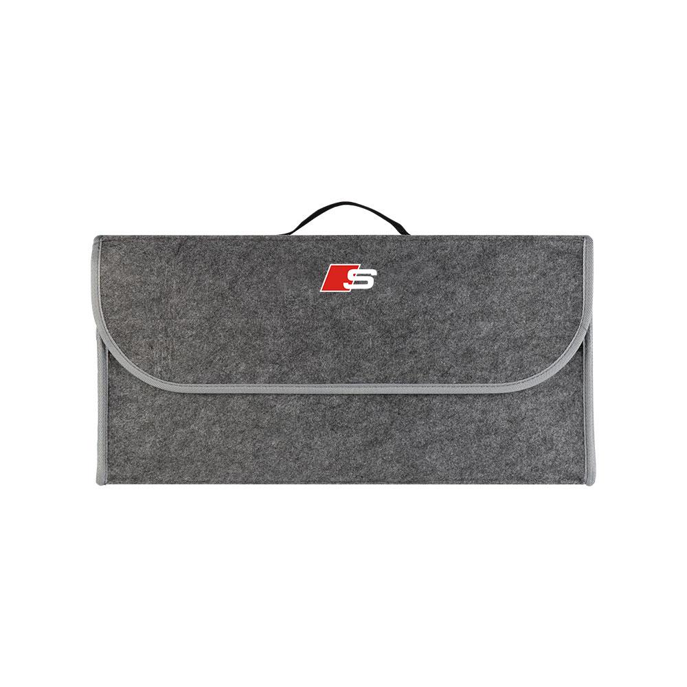 1Pcs Car Soft Felt Storage Bag Organizer Cars Foldable Trunk Bag For Audi S5 S6 S7 S4 S8 TT TTS A4 B8 A3 B6 A6 C7 C6 B7 Q5 Q7 C5 A5 B5 A7 A1 Q3 A8L Q8
