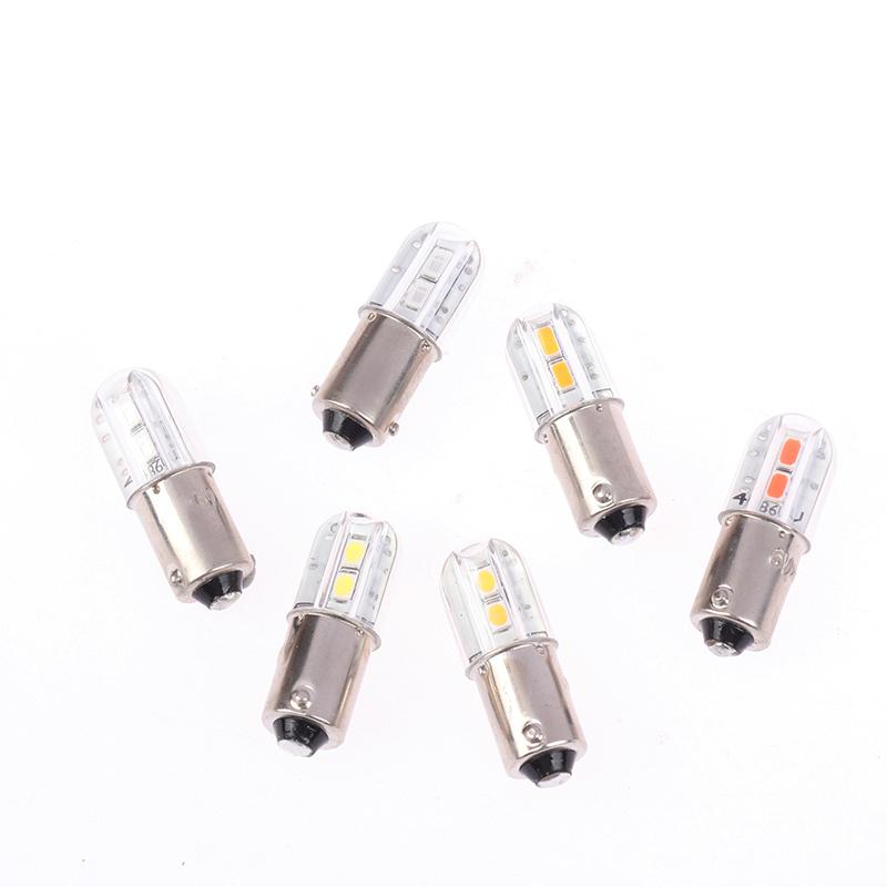 Ba9S LED-Birne 6V Upgrade-Birnen 4-LED-Lampe Ersatz für Taschenlampe Scheinwerfer Motor Fahrradbeleuchtung Instrument LED-Birne