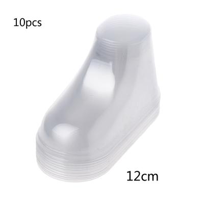 10 sztuk przezroczysty plastikowy wyświetlacz stóp dziecka prezentacja drzewka botki dziecięce buty i skarpetki 8/9/10.5/11/12 cm przezroczysty