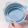 1PCS Makeup Brush Makeup Tool Cleaning Silicone Folding Bowl Beauty Egg Washing Box Silicone Scrub Bowl