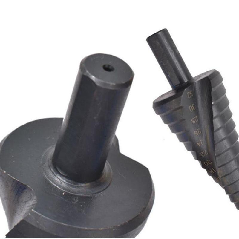 1PC 4-12 4-20 4-32MM HSS Cobalt Step Drill Bit Nitrogen High Speed Steel Spiral For Metal Cone Triangle Shank Hole Metal Drill