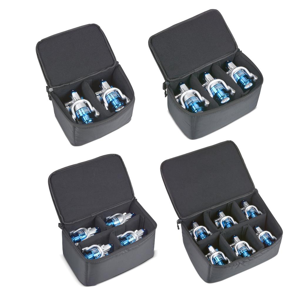 Internal Divider Spinning Reel Bag Case Splashproof Fishing Tackle Storage Case Protective Case Portable 4 Size Optional