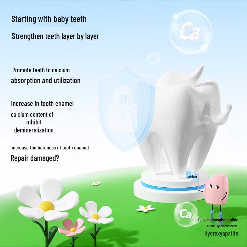 CanBan Kids' Fluoride Toothpaste 2-Pack (Peach & Honeydew)