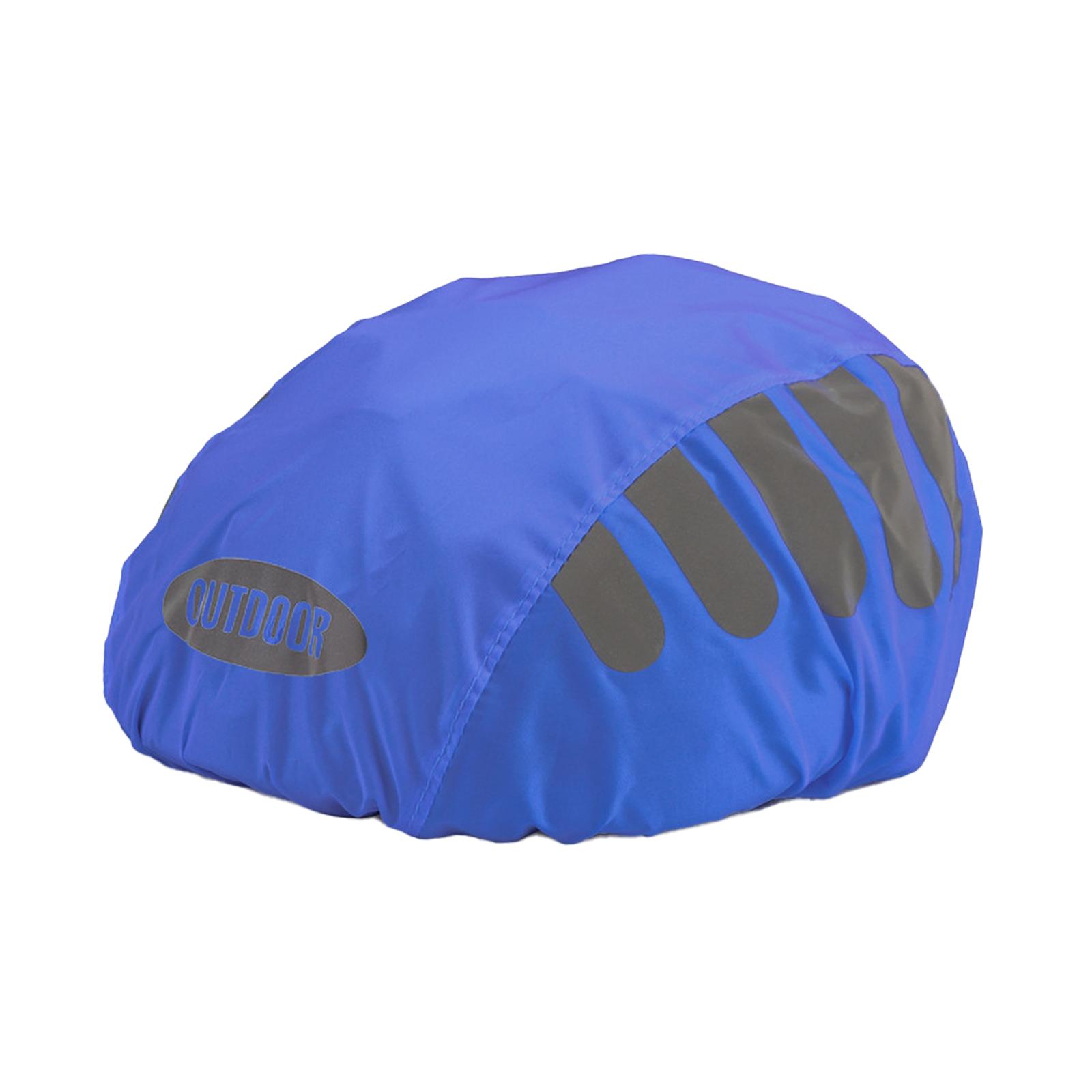 

Bike Helmet Cover High Visibility Lightweight Windproof Bicycle Helmet Rain Cover for Sports Outdoor Hunting Hiking Cycling синий