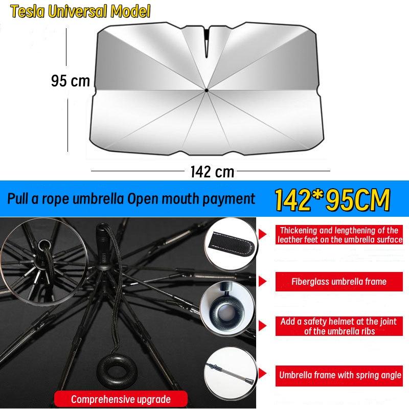 Upgraded Car Windshield with Drawstring Sunshade with Drawstring Sunshade, Foldable Car Sunshade with Six Sizes To Choose From