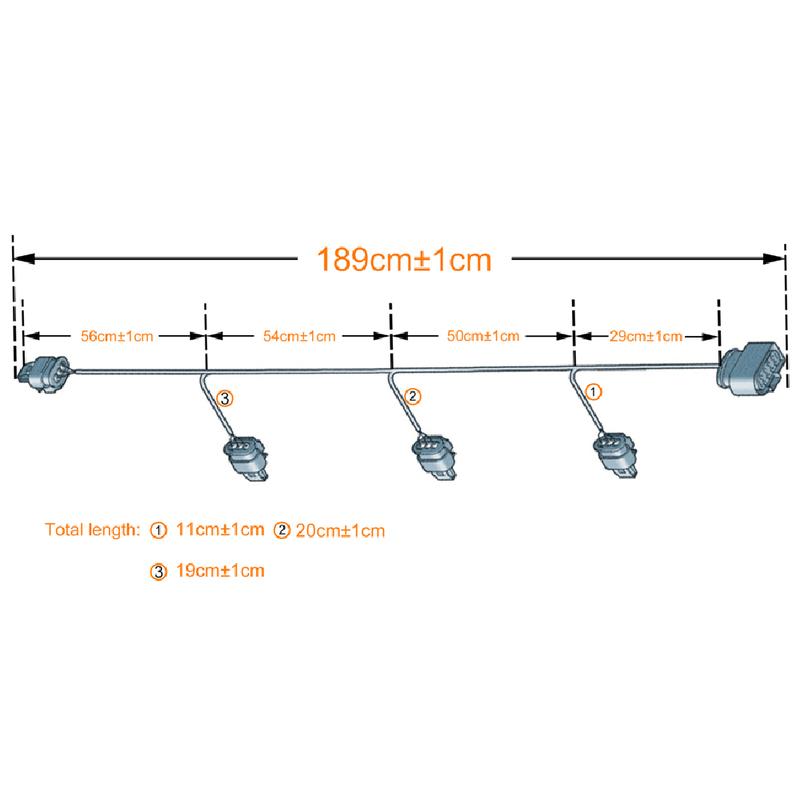 5H0971095Q 4F0973703 Parking Sensor Harness For VW Golf MK8 VIII Variant 4Motion 200TSI 280TSI DSG Pro R-Line Lite 2021-2026