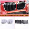 For BMW X1 F48 2016- 14Pcs/Set Car Styling ABS Chrome/Black Front Grille Trim Strips Cover Auto External Accessories