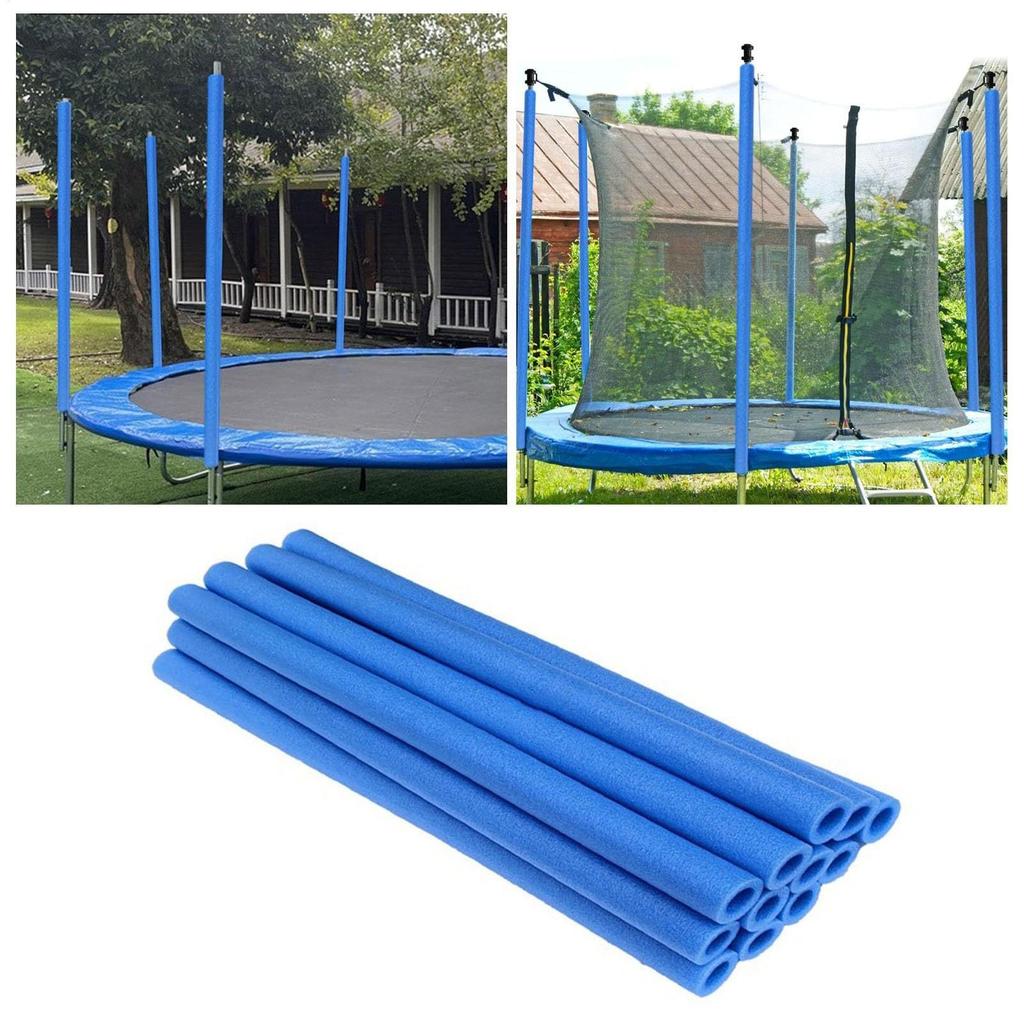12 Stück Trampolin Schaumstoffstangenabdeckungen 15,7 Zoll Trampolinstangen-Schwammabdeckungen Trampolinstangen-Schutzhüllen für den Außenbereich Garten