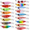 Bionic shrimp10CM-9GLuminous Wooden Shrimp Fishing Lure Squid Hook Set Big Eye Shrimp Lure Bait Night Fishing Imitation Shrimp
