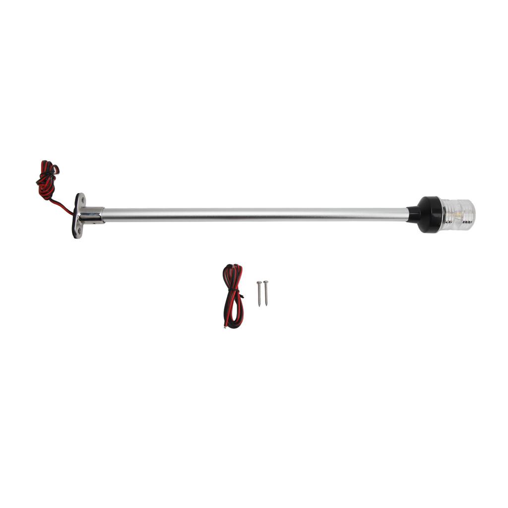 Luzes de Navegação para Barco Redondas de 22 Polegadas Lâmpada de Popa para Barco de 360 Graus com Base de Aço Inoxidável 316 para Barcos de Pesca Iates