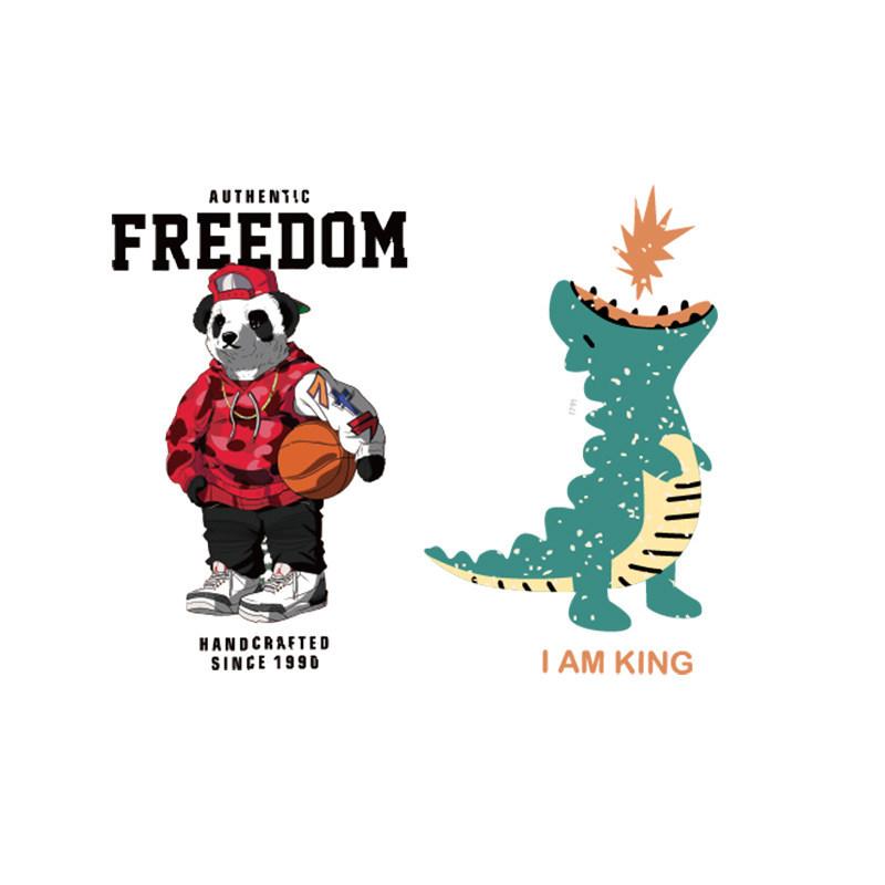 Cartoon Heat Transfer Sticker Men'S And Women Clothes Decorative Cloth Sticker Children'S T-Shirt Sweater Pattern Printed Sticker Large Patch Sticker