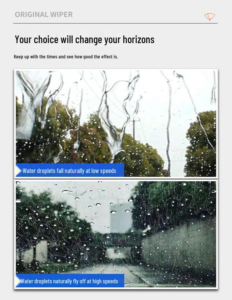 Mazda 6 Silent Frameless Front Wiper Blade with Original Rubber Strip