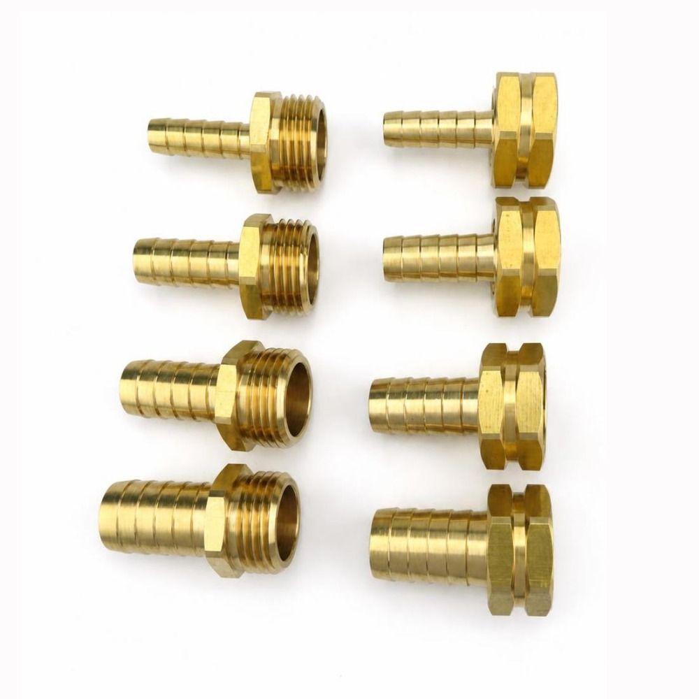 3/4" GHT Brass Barb Fitting 3/8" 1/2"  5/8" 3/4"  Barb Barb Fitting Connector  Car Washin