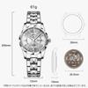 OPK Women's Watch Quartz Wristwatch Popular Simple Elegant Lightweight Easy to Read Waterproof Luminous blue