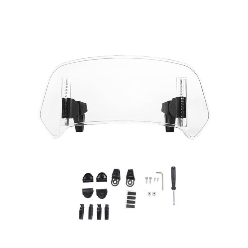 Foldable Motorcycle Windscreen for Bikers Travel Friendly Easy Carry Windshield