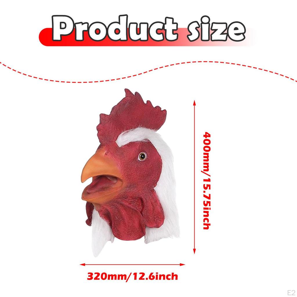 Chicken Head for Halloween Funny Role Playing Festival