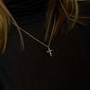 925 Sterling Silver Cross Pendant Necklace, Gold Plated Zircon Religious Chain Necklace, Elegant Spiritual Jewelry for Women